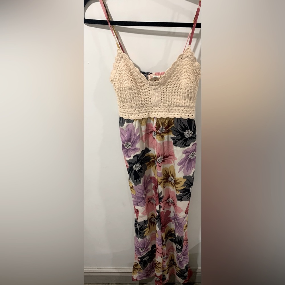 B.O.G Collective Pink Floral Jumpsuit size XS